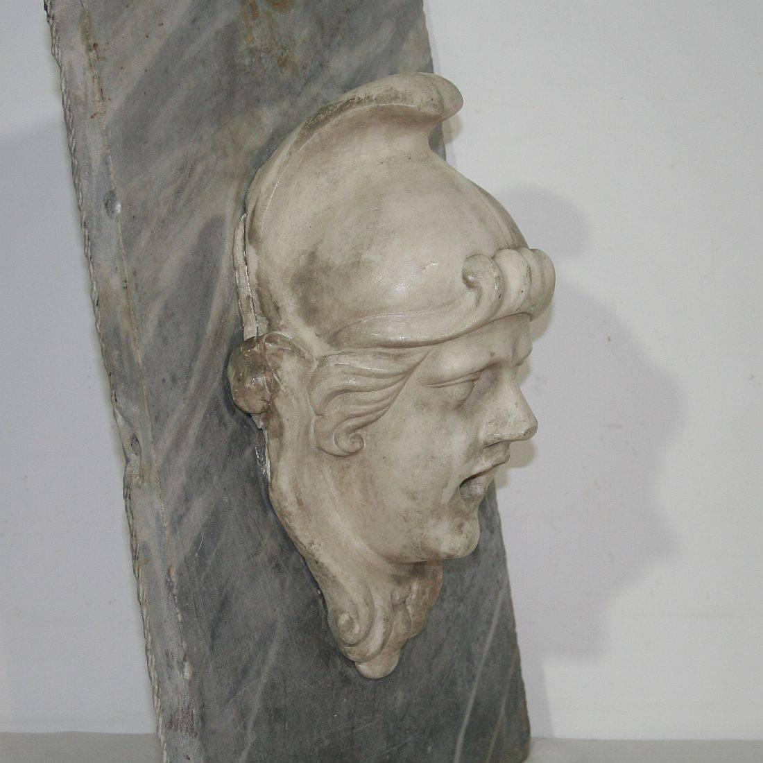 18th Century and Earlier Italian 17th-18th Century Marble Fountain Head