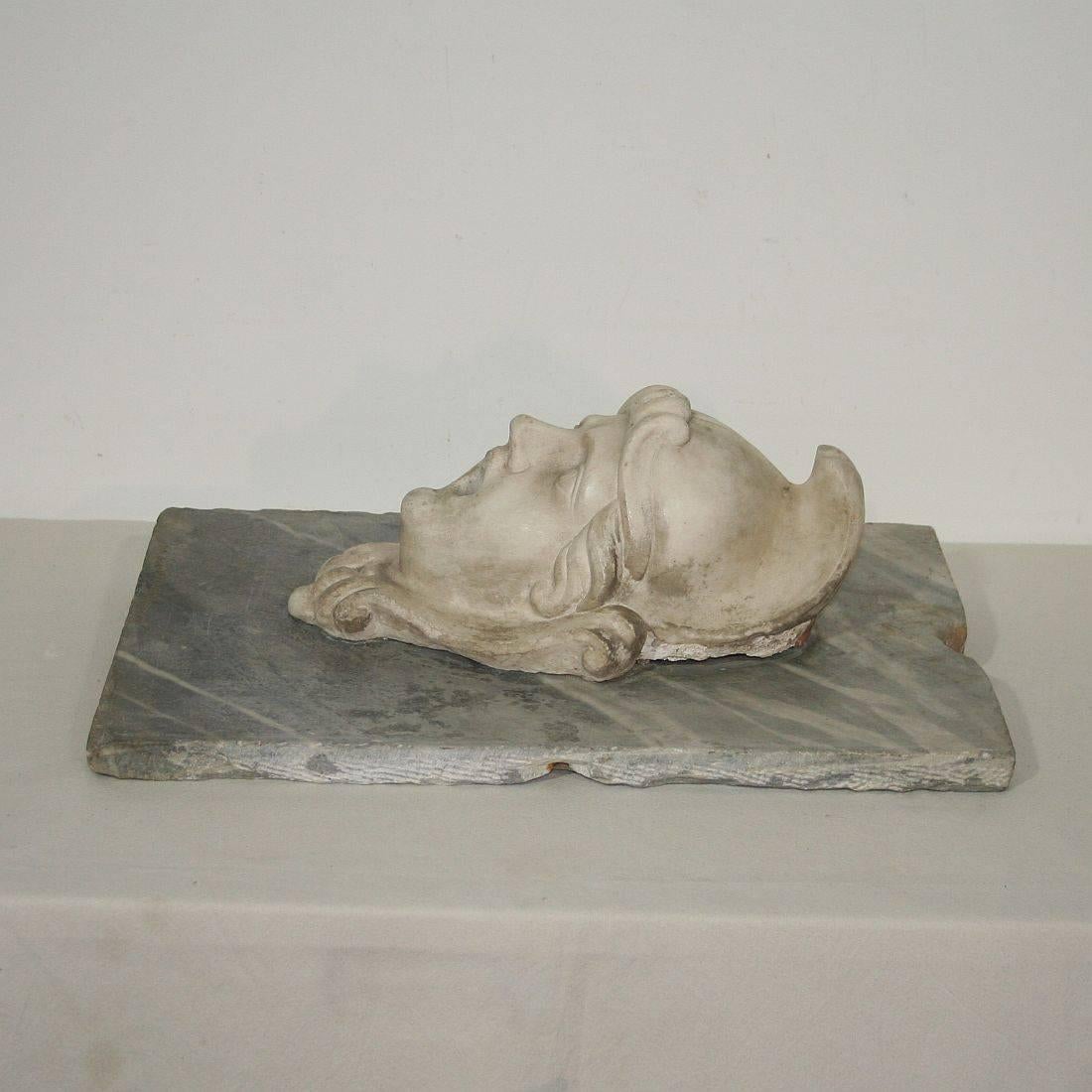 Italian 17th-18th Century Marble Fountain Head 3