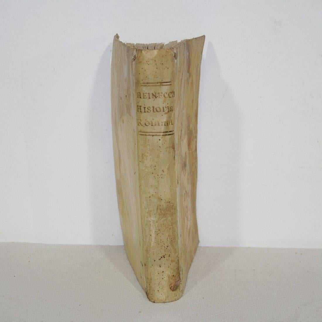 Great Collection of Six Spanish 18th Century Weathered Vellum Books 1