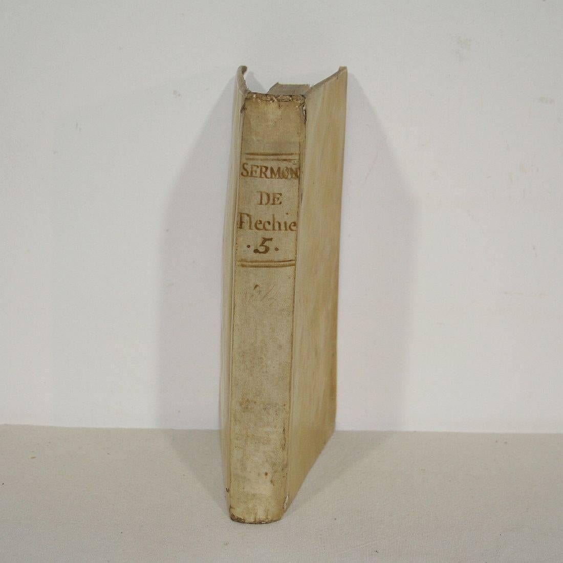 Great Collection of Six Spanish 18th Century Weathered Vellum Books 2