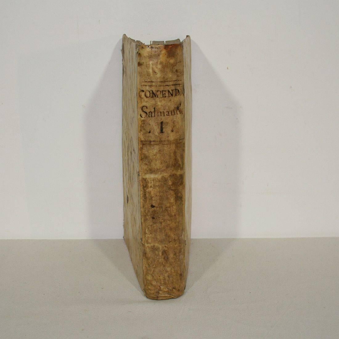 18th Century and Earlier Great Collection of Five Spanish Very Large 17th-18th Century Vellum Books