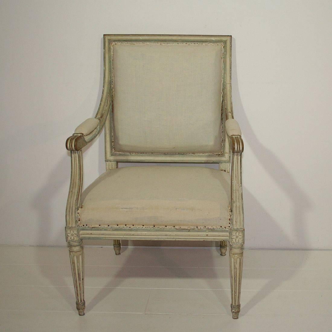 Pair of French Louis XVI Style Armchairs 2