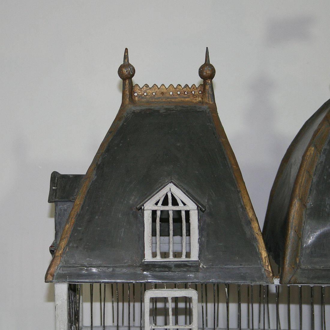 Zinc French 19th Century Architectural Birdcage