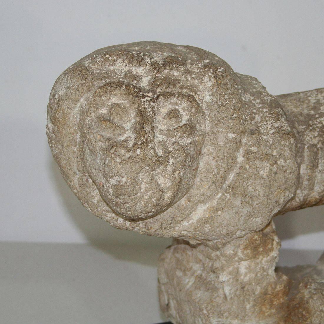 Primitive Italian Carved Stone Lion 2
