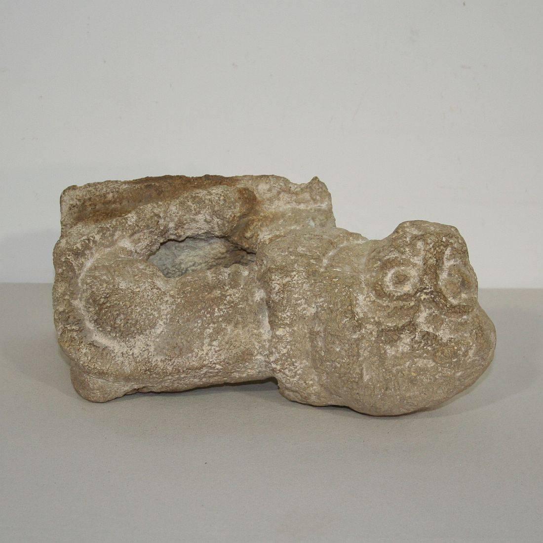 Primitive Italian Carved Stone Lion 4