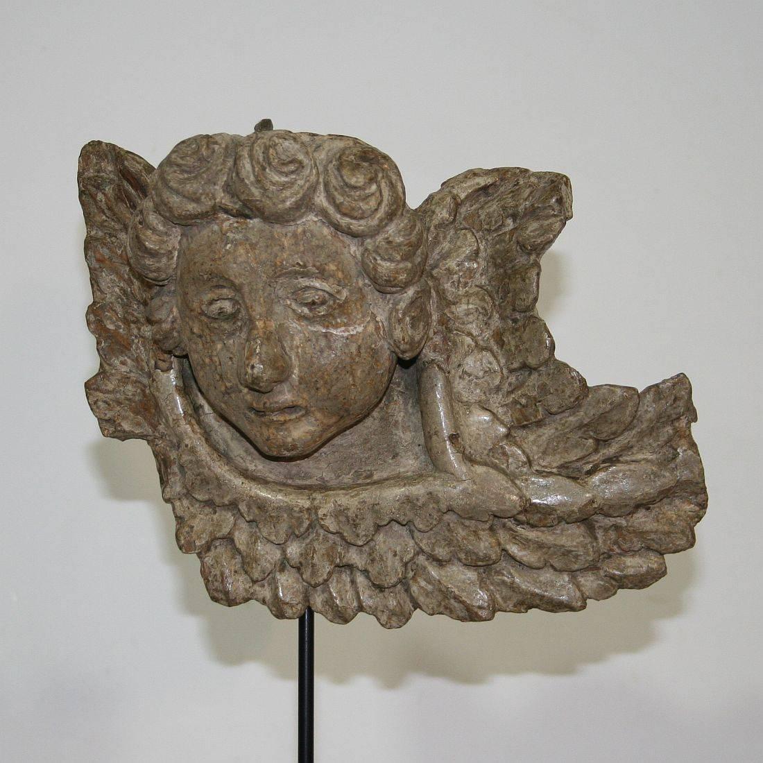 Couple of French, 18th Century Baroque Angel Heads 1