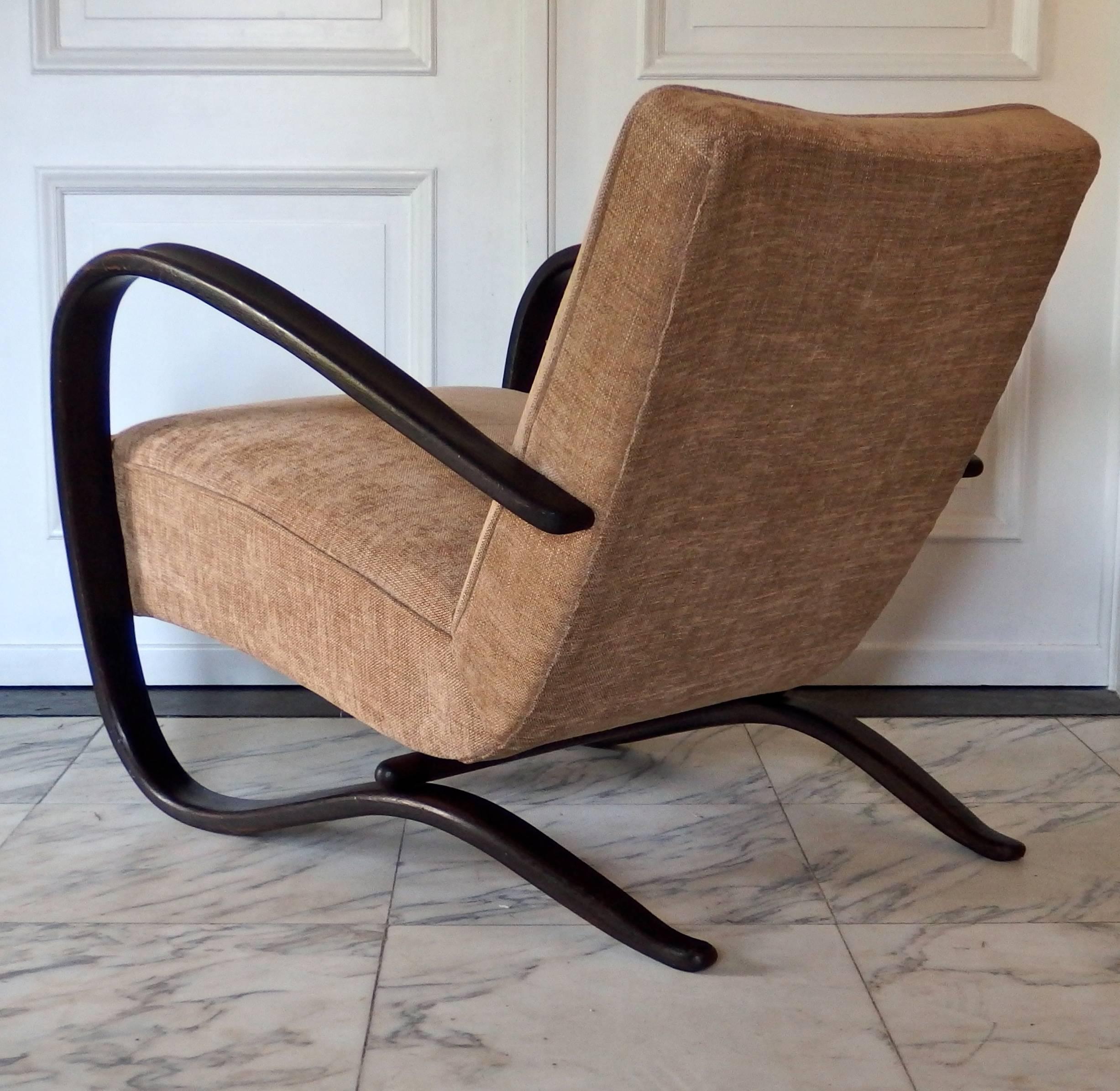 Art Deco Jindrich Halabala Lounge Chairs For Sale