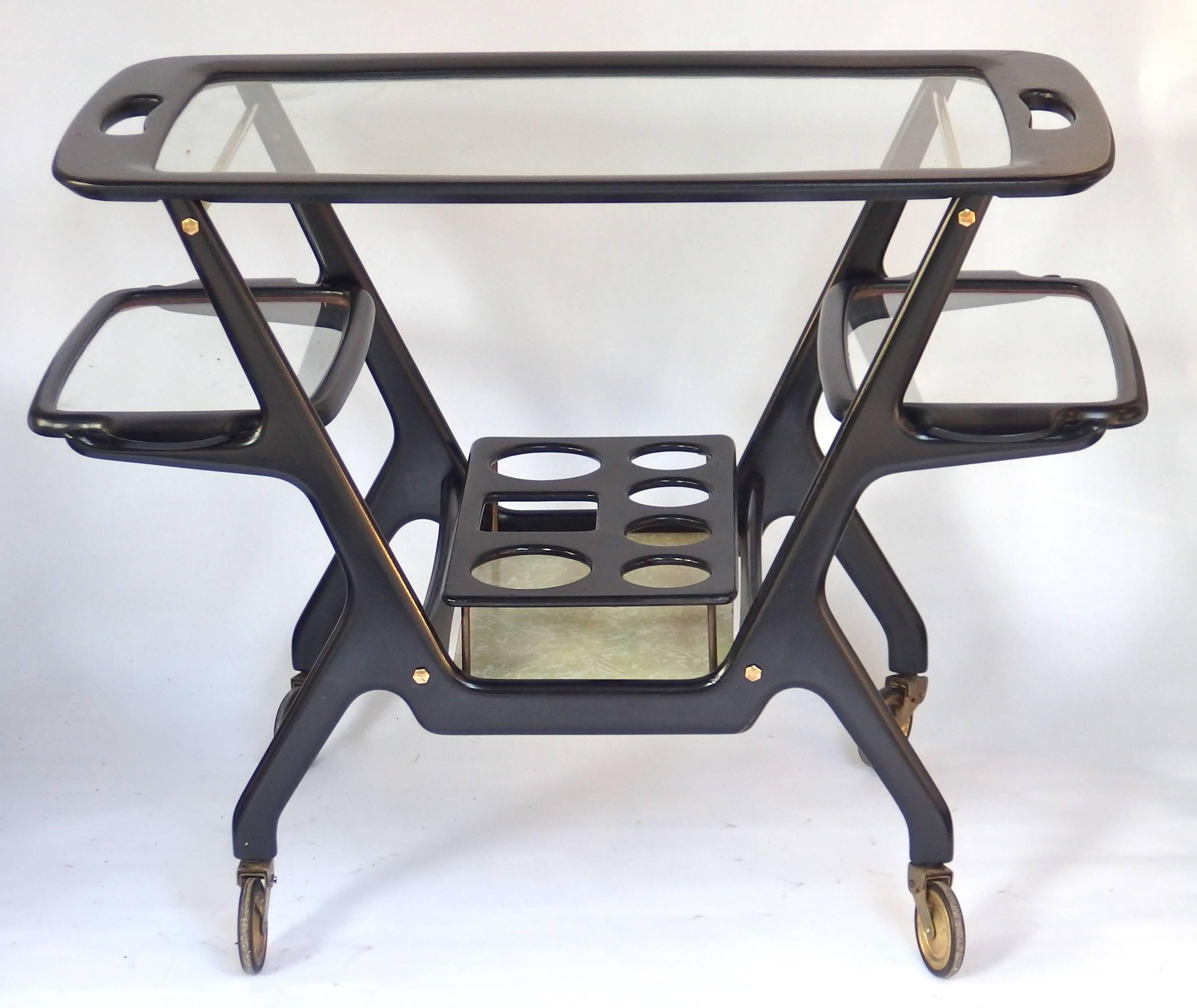 Italian Cesare Lacca Drinks Trolley or Bar Cart For Sale