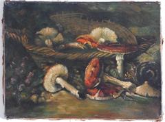 Mushroom Painting, oil on canvas