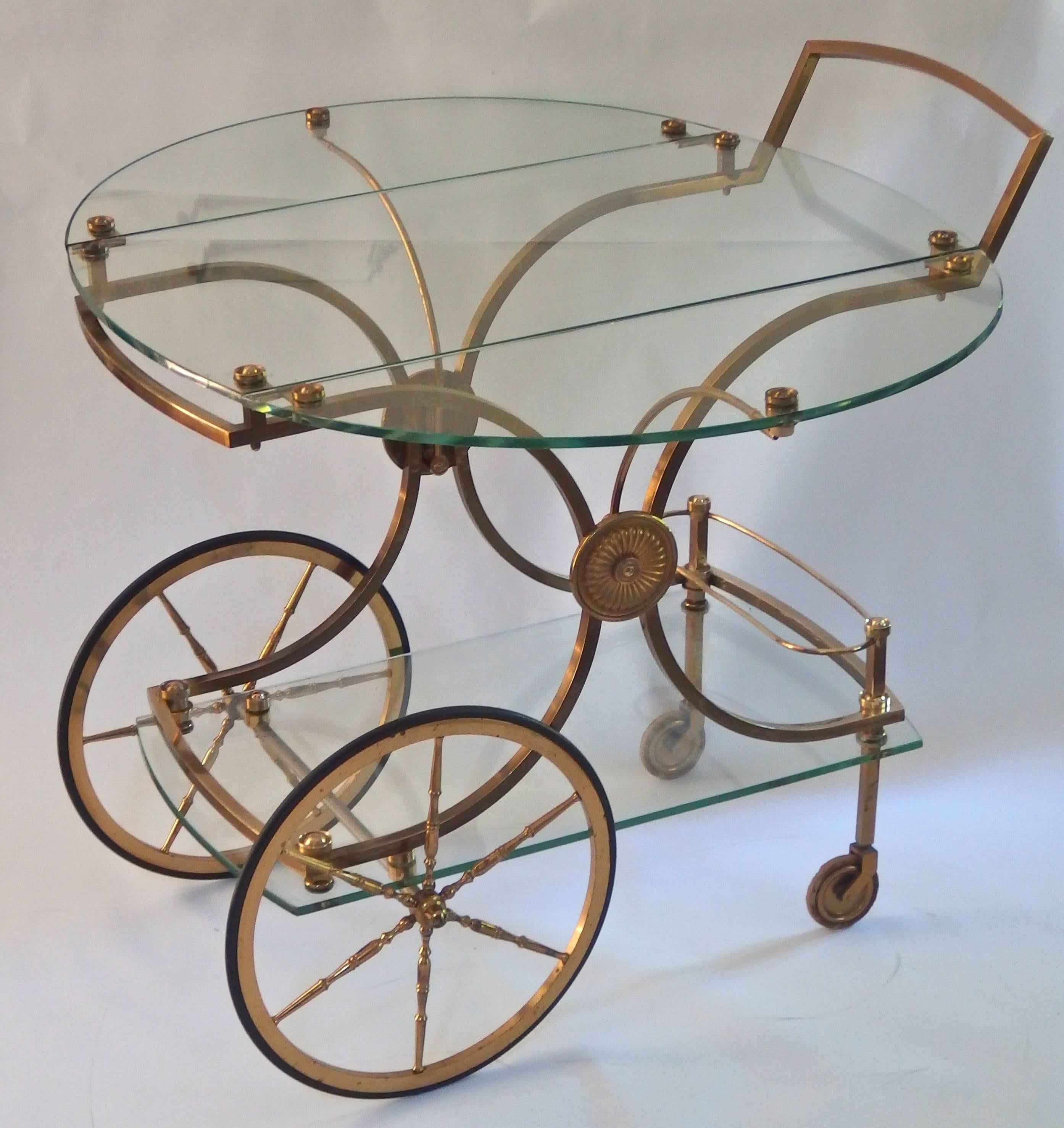 French Bar Cart or Drinks Trolley, Maison Charles