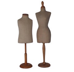 Two Miniature Mannequins / Dress Form
