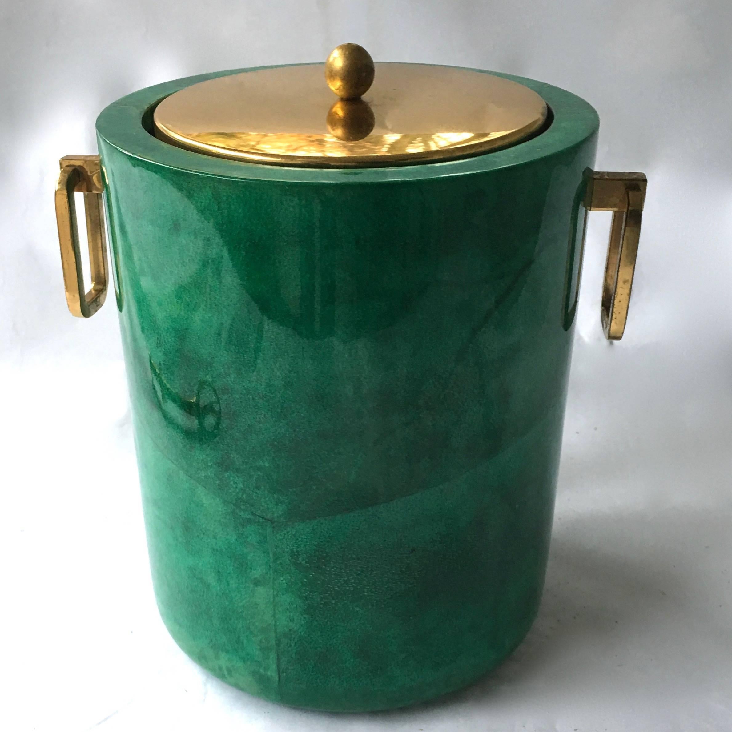 Mid-Century Modern Aldo Tura Ice Bucket For Sale