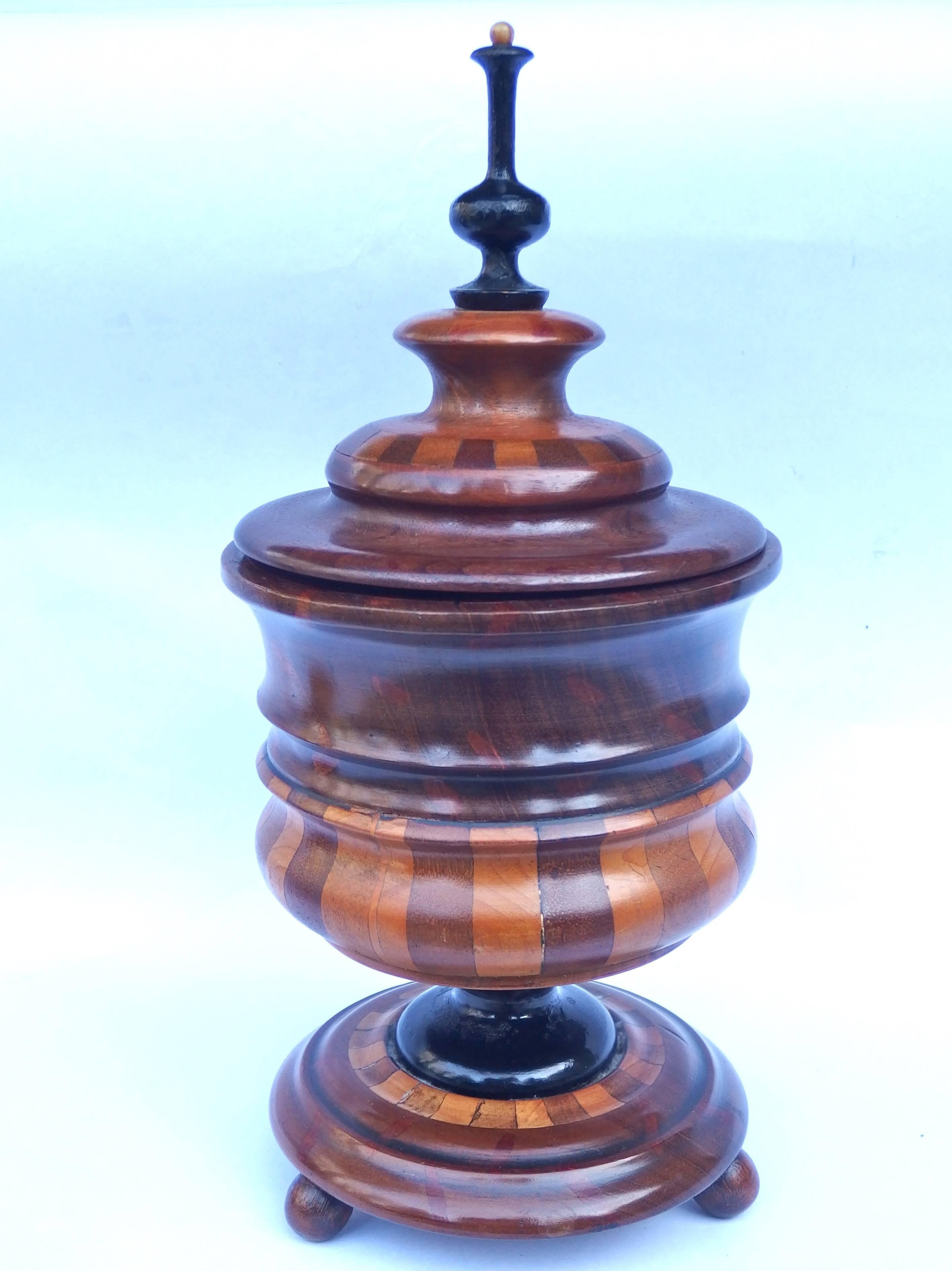 19th Century Collection of Dutch Treen Tobacco Jars