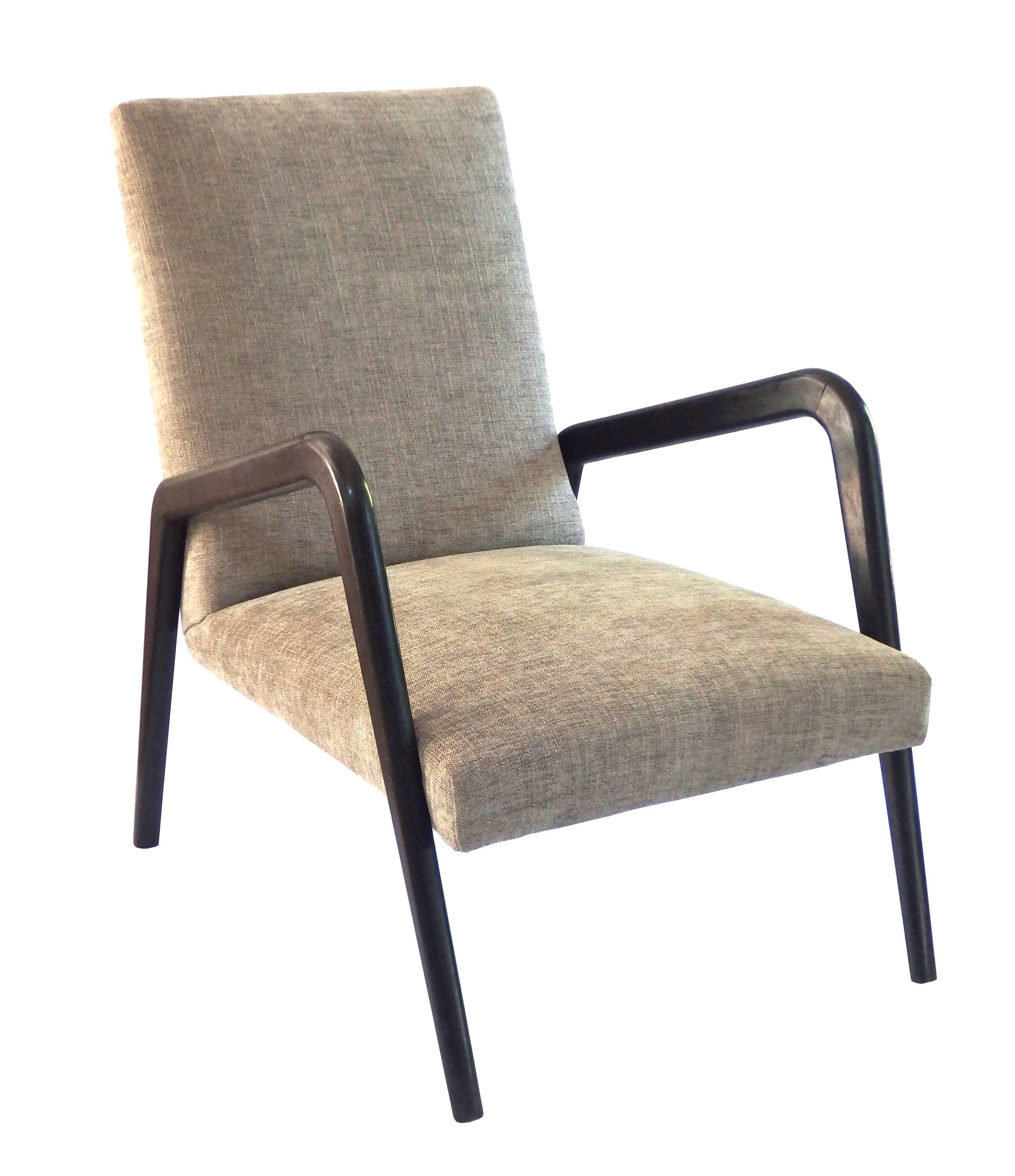 Ebonized Italian Lounge Chairs For Sale