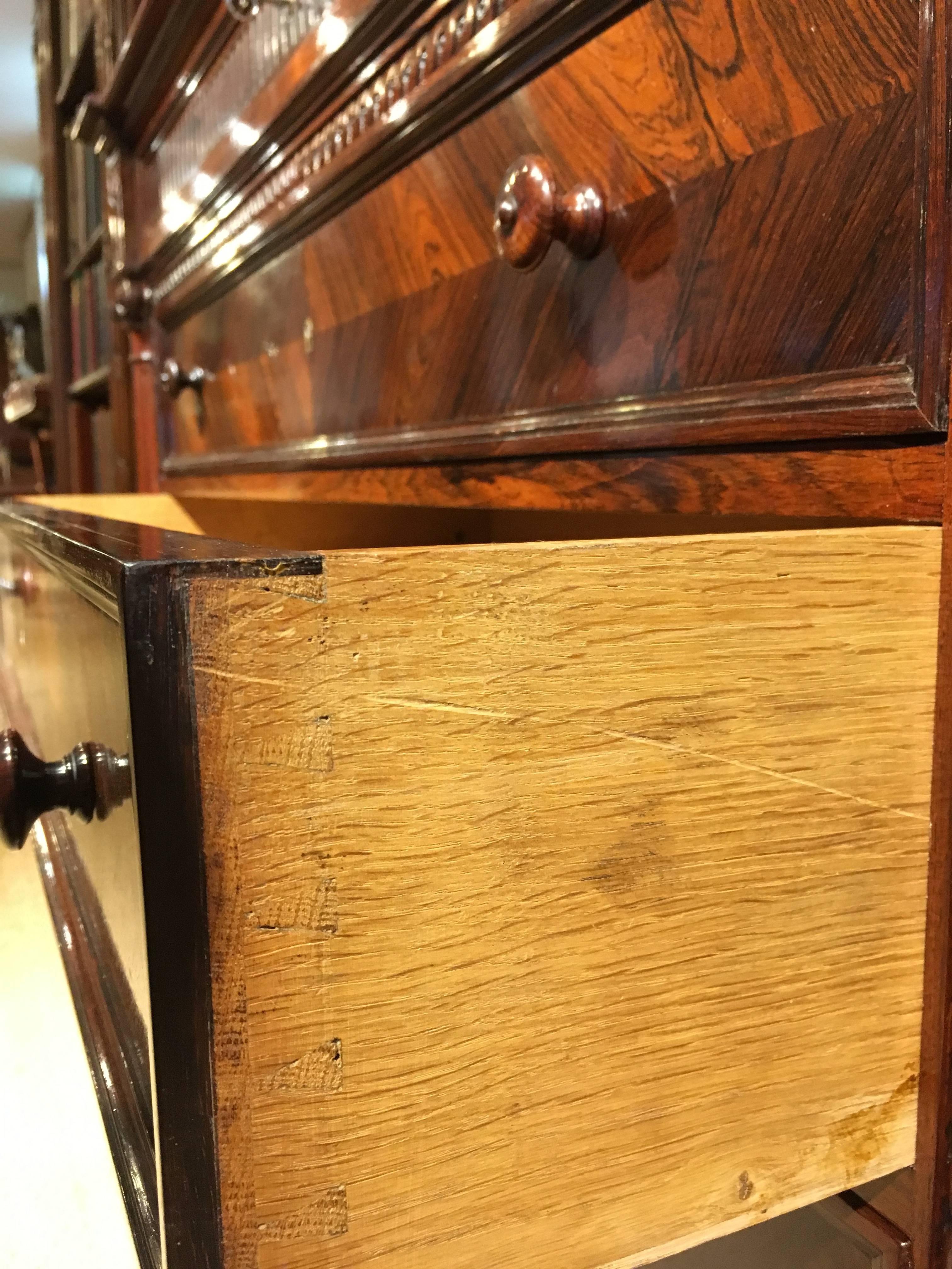 Napoleon III  Chest of Drawers French Marble Topped Commode