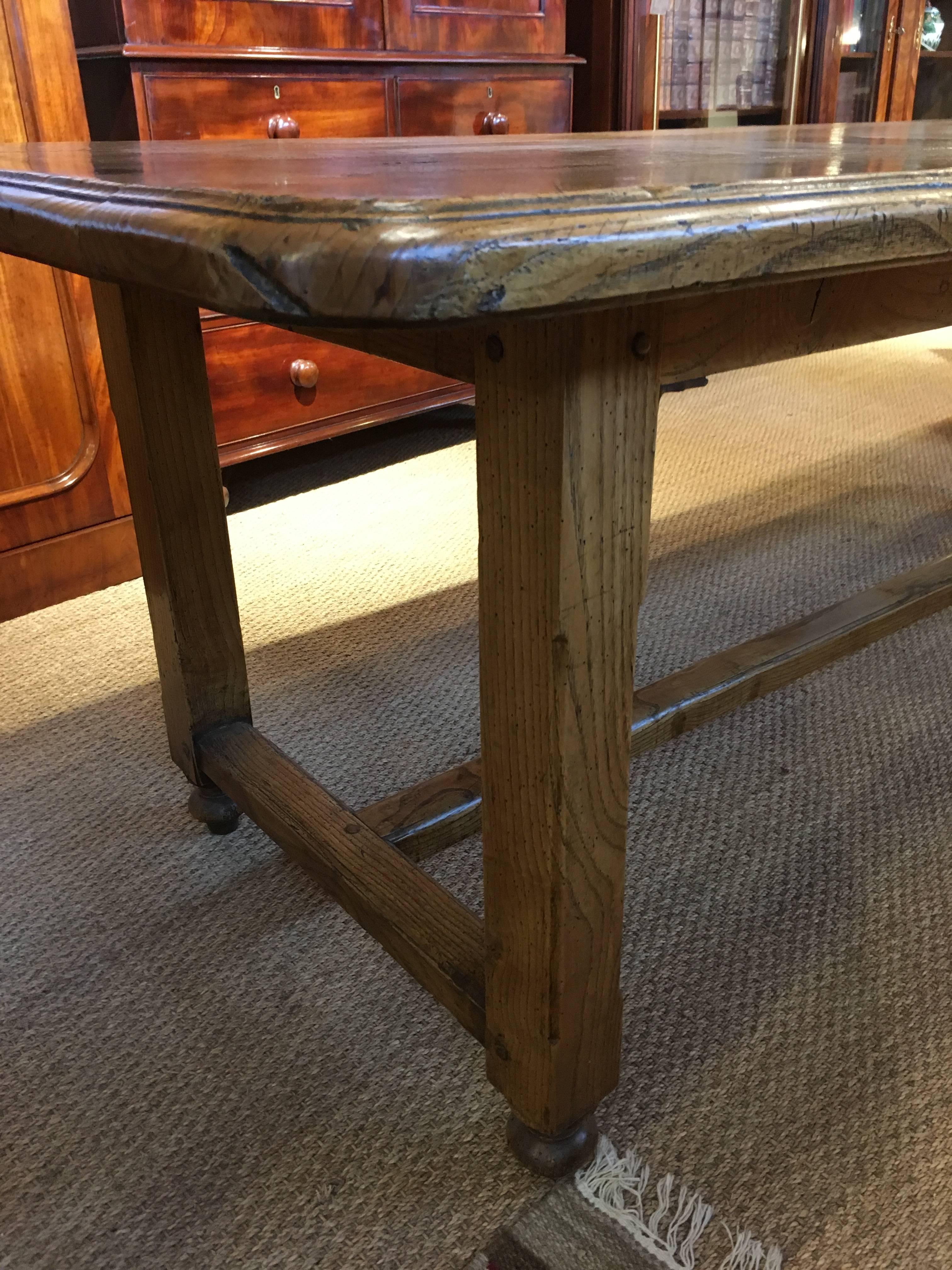 A truly stunning 19th century ash farm house table
 
This table is French and dates to circa 1870s 

Having bags and bags of character and it easily seats eight
This piece has been through our workshops and all the joints are firm and it has