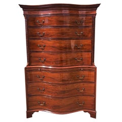 Antique Chest on Chest English Mahogany, circa 1800