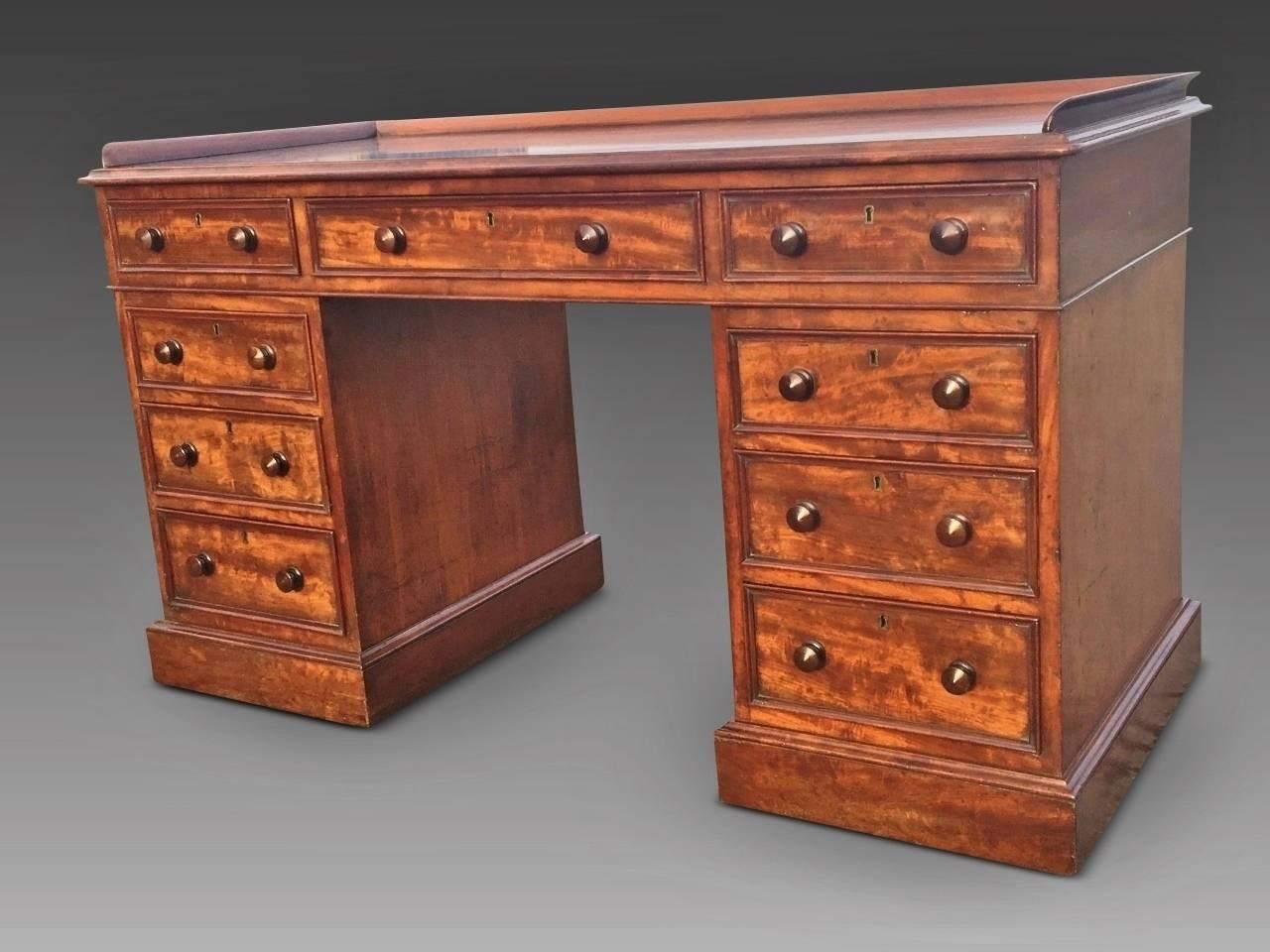 Mahogany Desk, English, circa 1860 2
