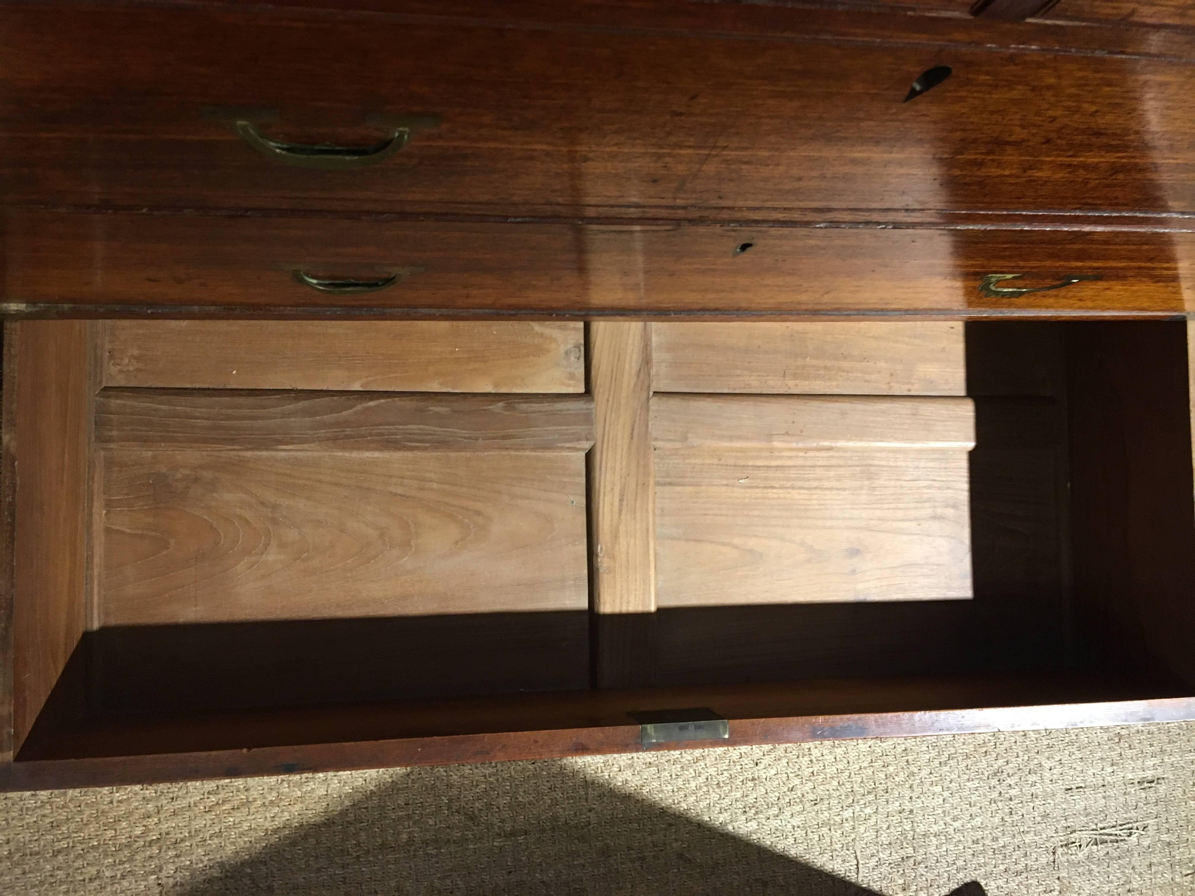 Teak Campaign or Military Chest of Drawers For Sale 2
