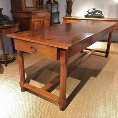 Early 20th Century French Cherrywood Farmhouse Table