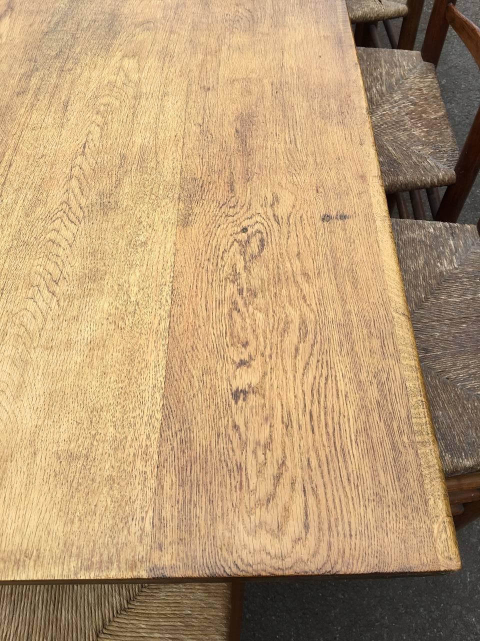 Great Britain (UK) 20th Century Oak Dining Table, Arts and Crafts Era For Sale