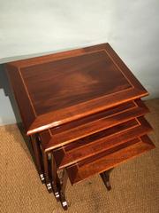 Set of Four Nesting Tables, Stacking Tables