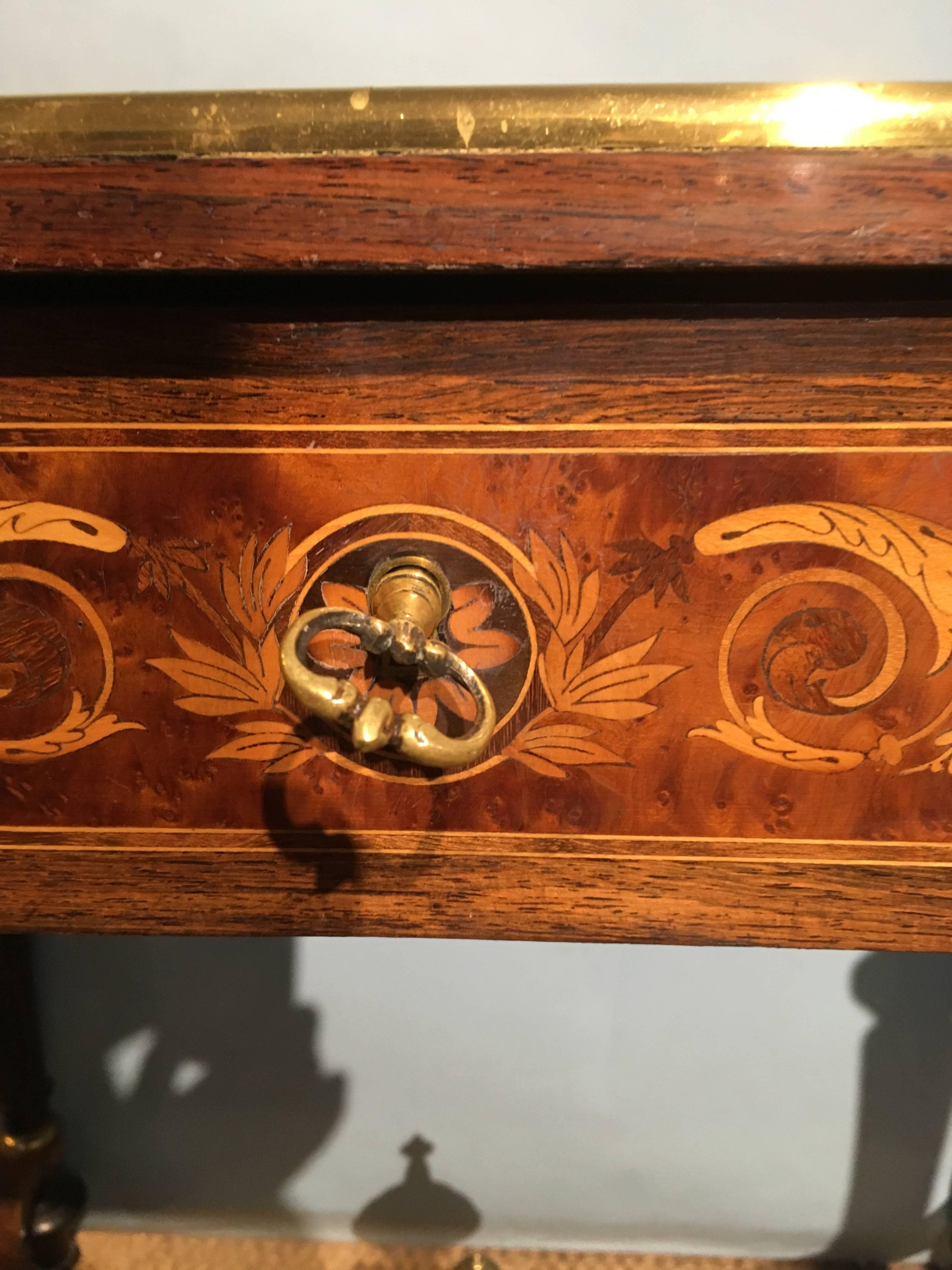 Napoleon III Inlaid Sofa Table 1