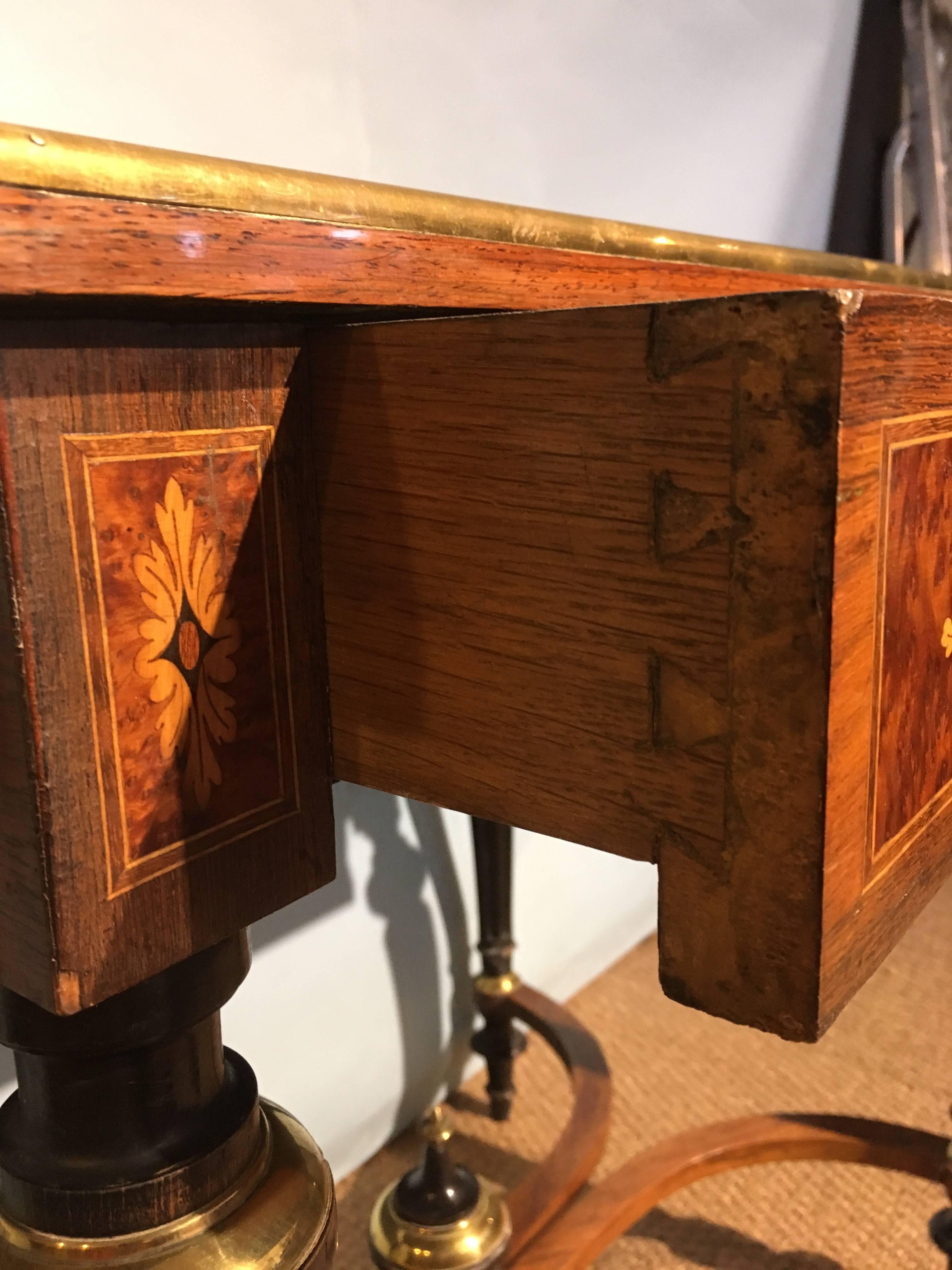 Napoleon III Inlaid Sofa Table 3