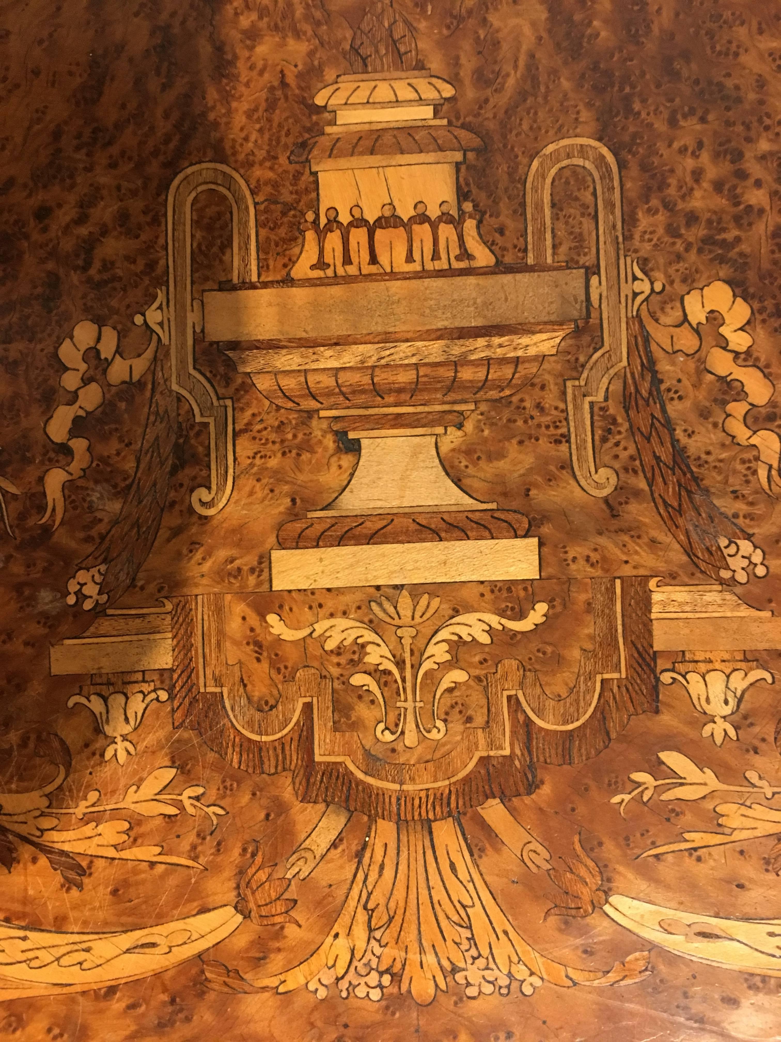 Napoleon III Inlaid Sofa Table 4
