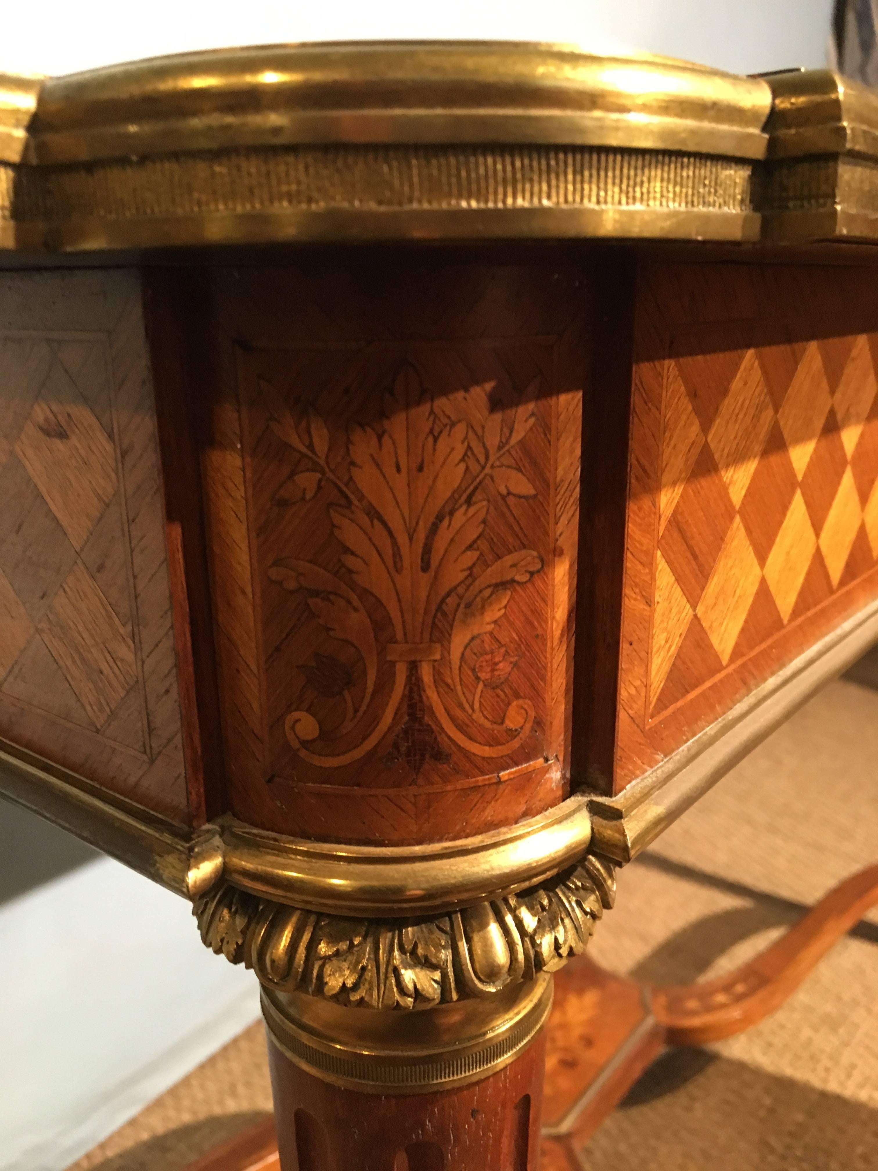 Napoleon III Inlaid Wirting Table, Centre Table 4