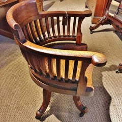 Revolving Desk Chair, English, circa 1910