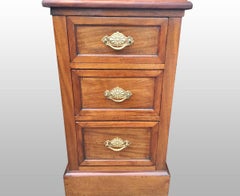 Mahogany Bedside Cabinets. English C 1910