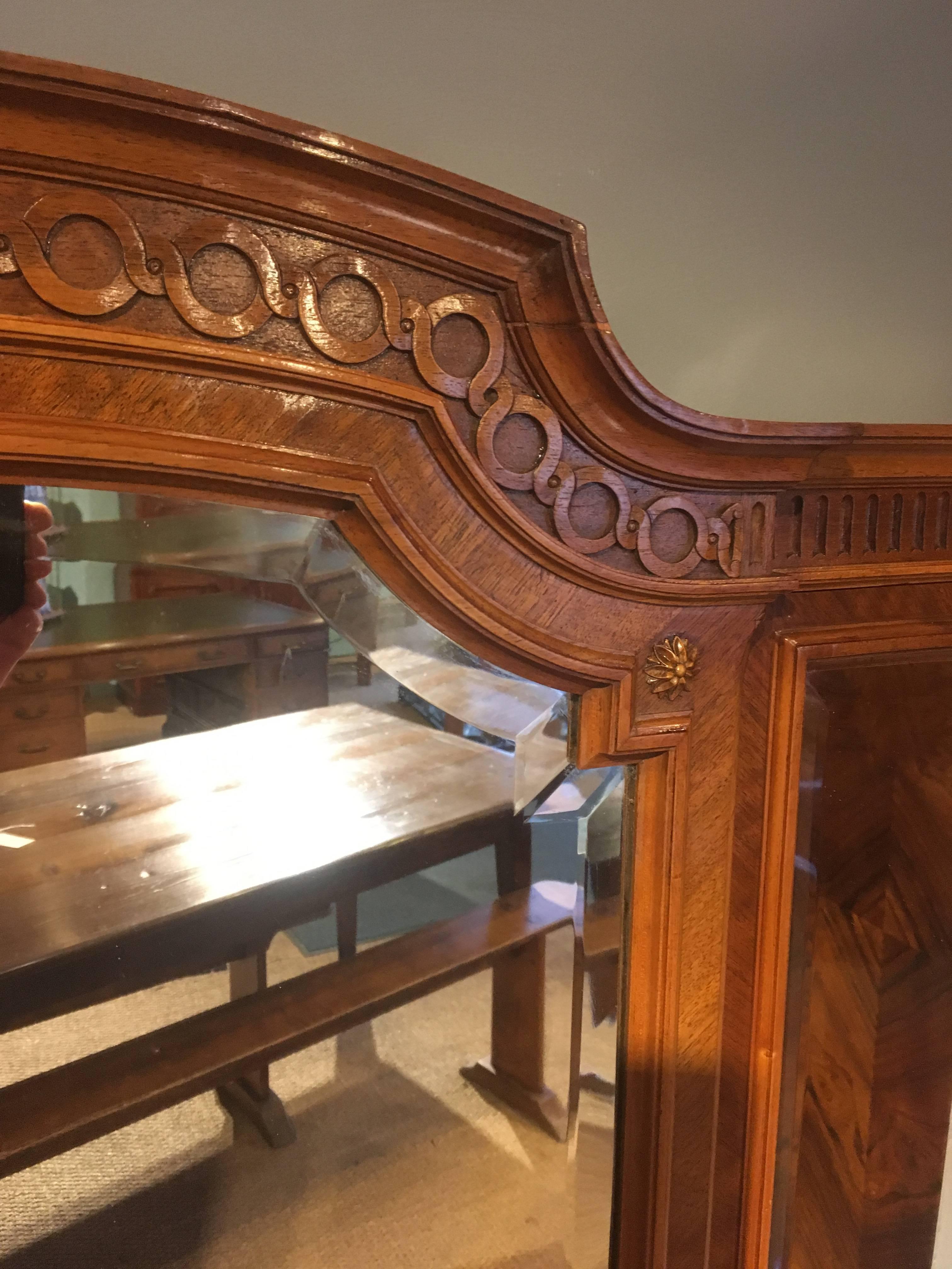 Walnut Pedestal Dressing Table 2