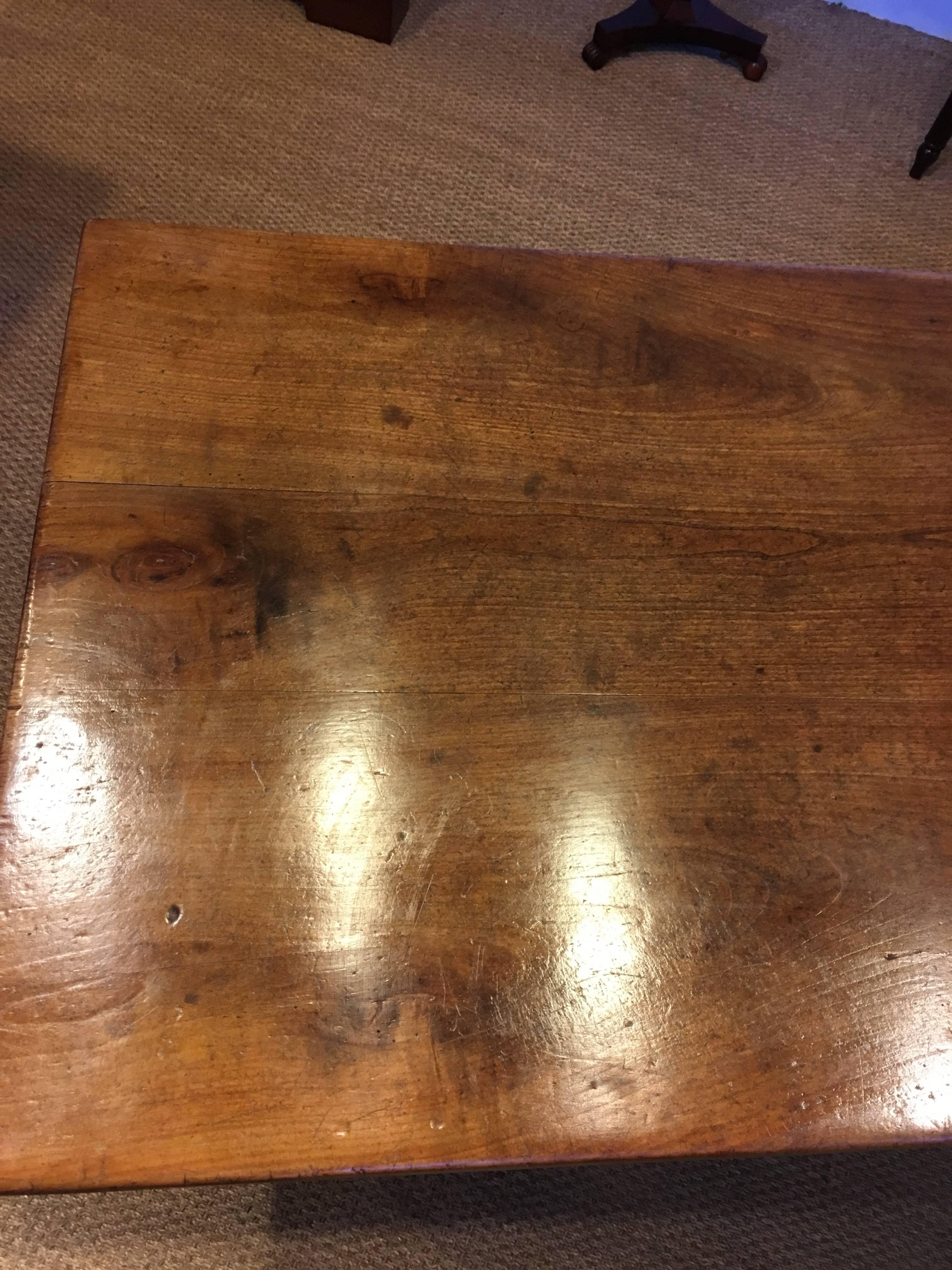 cherry wood farmhouse table