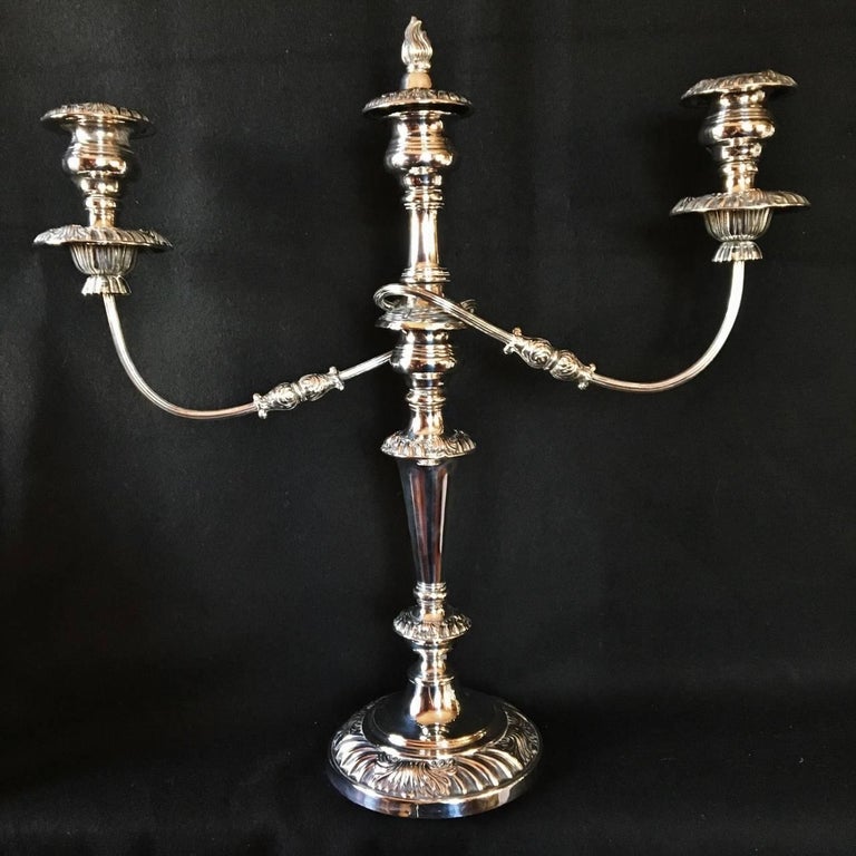 Candelabra, Sheffield Silver Plated, circa 1850 at 1stDibs