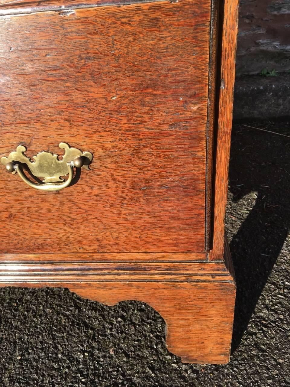 Hand-Crafted Georgian Oak Chest on Chest, English, circa 1800