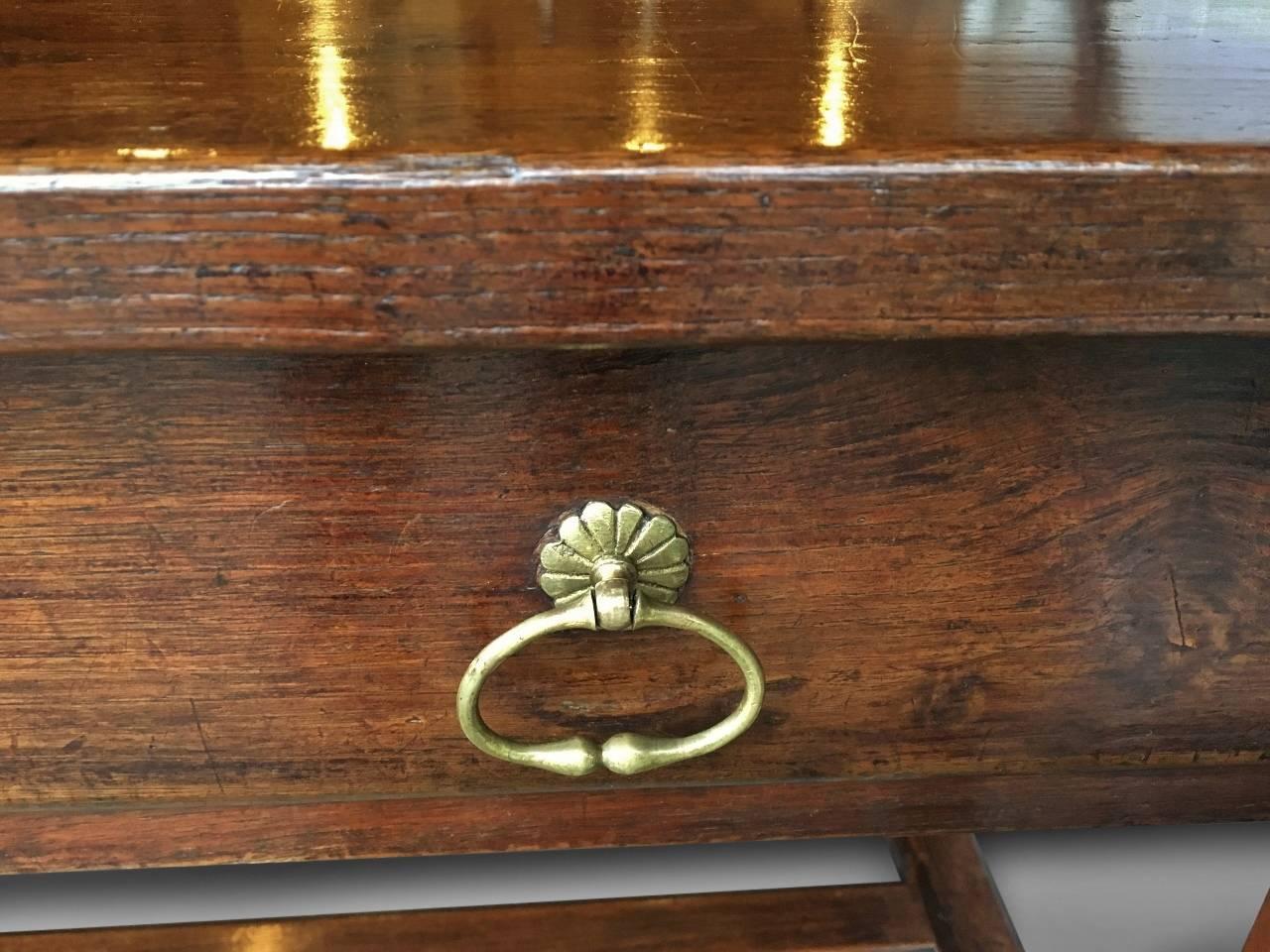 Early 19th Century French Two Drawer Serving / Side Table, circa 1810 In Excellent Condition In Honiton, Devon