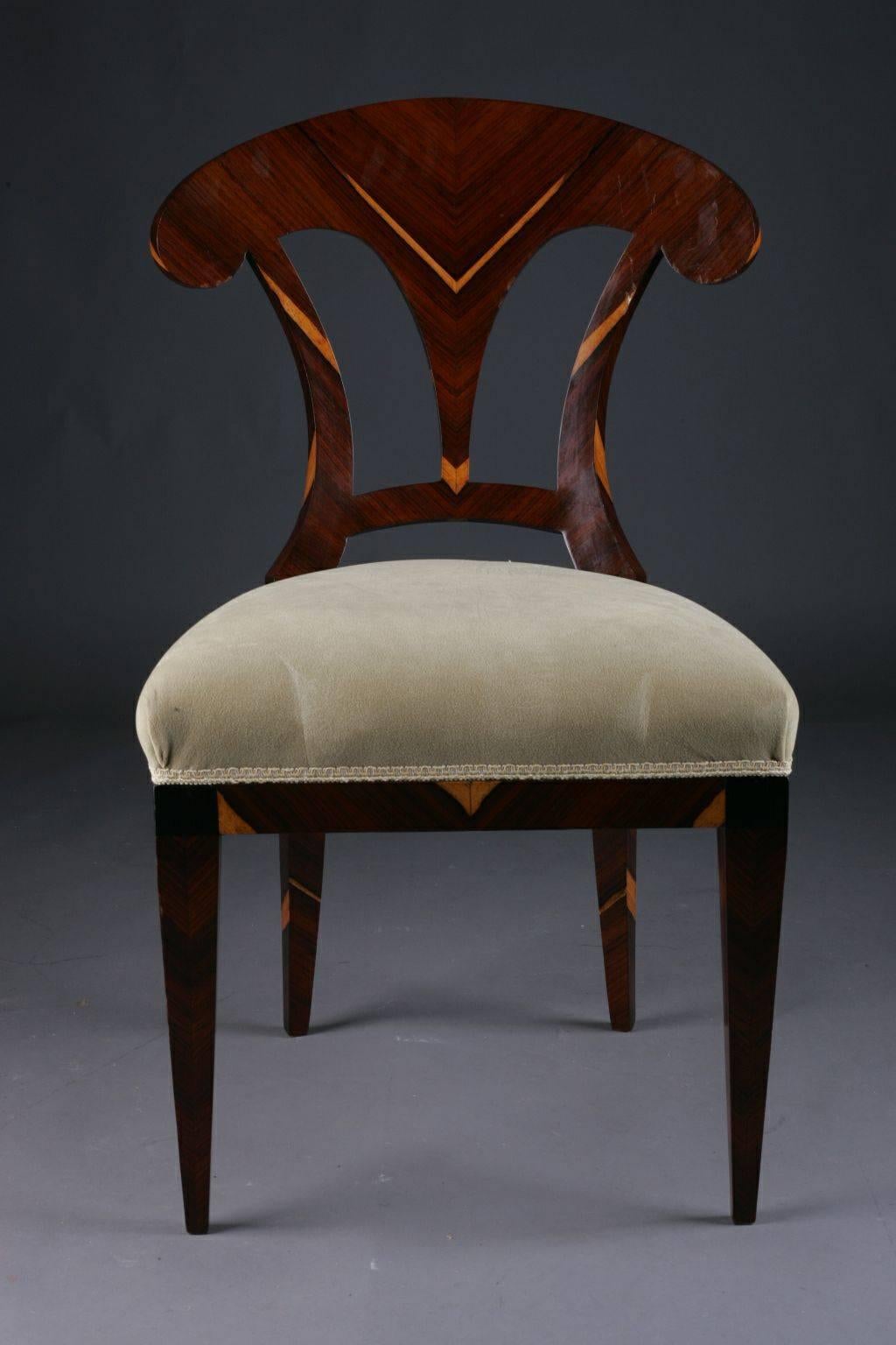 20th Century Vienna Biedermeier Style Chair after Josef Danhauer In Good Condition In Berlin, DE