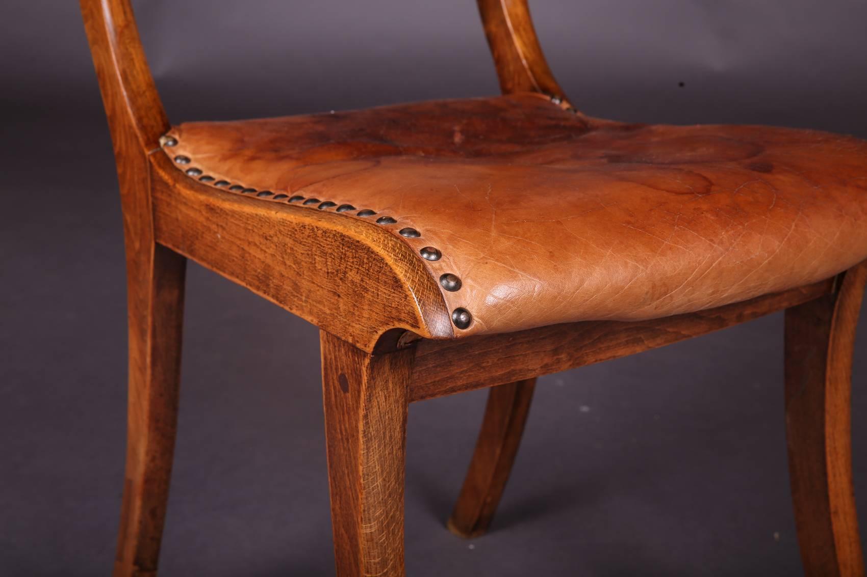19th Century Empire Klismos Chair 2