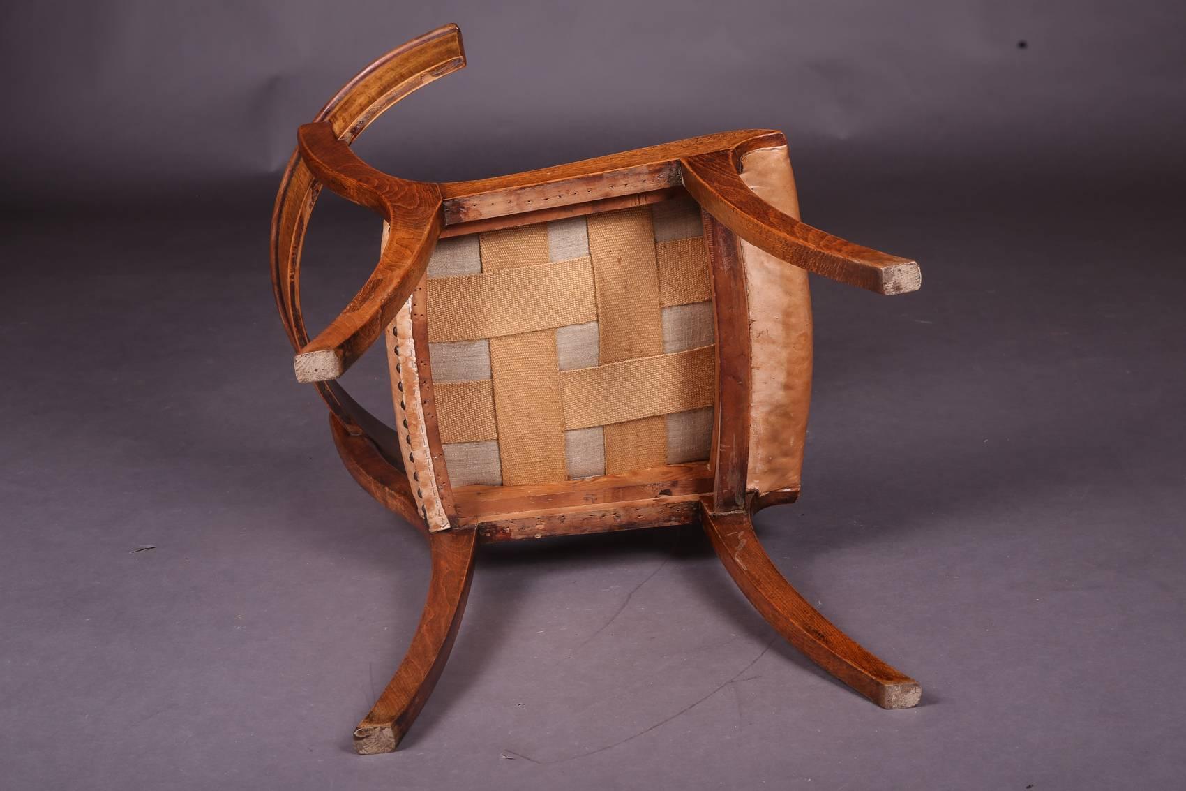 19th Century Empire Klismos Chair 5