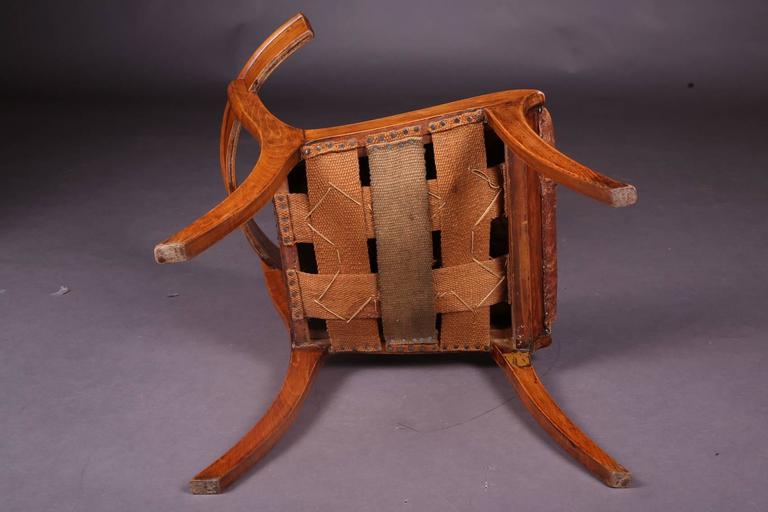 19th Century Empire Klismos Saber-Legs Chair 5