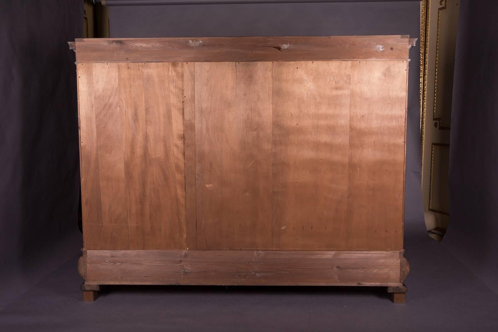 19th Century Historicism Men S Room Oak Bookcase Vitrine Cupboard