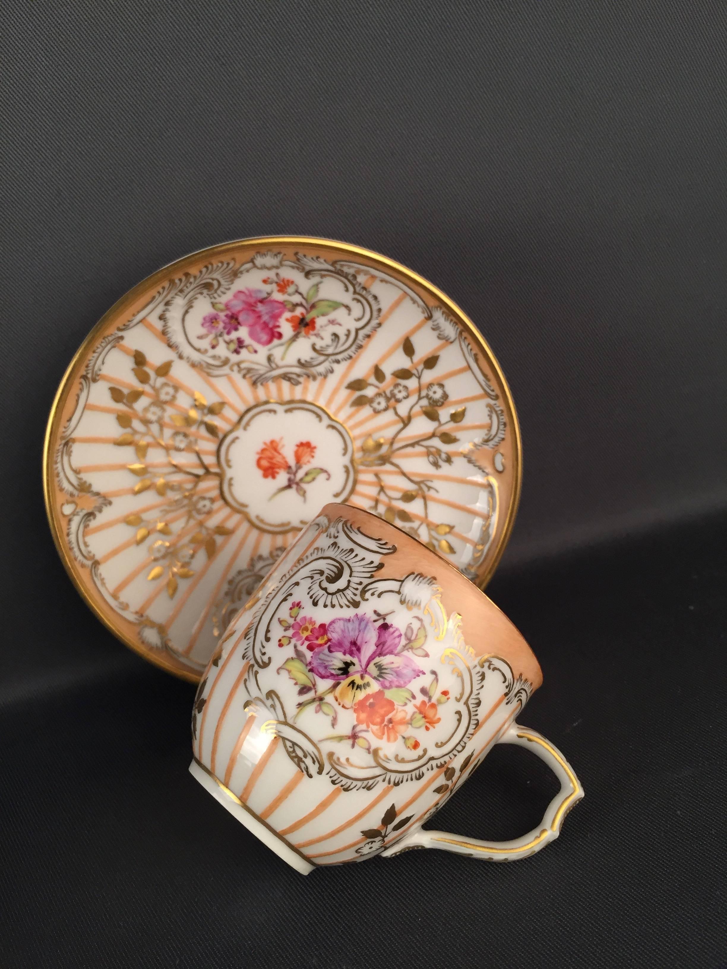 Porcelain 19th Century KPM Berlin Service Téte á Téte For Sale