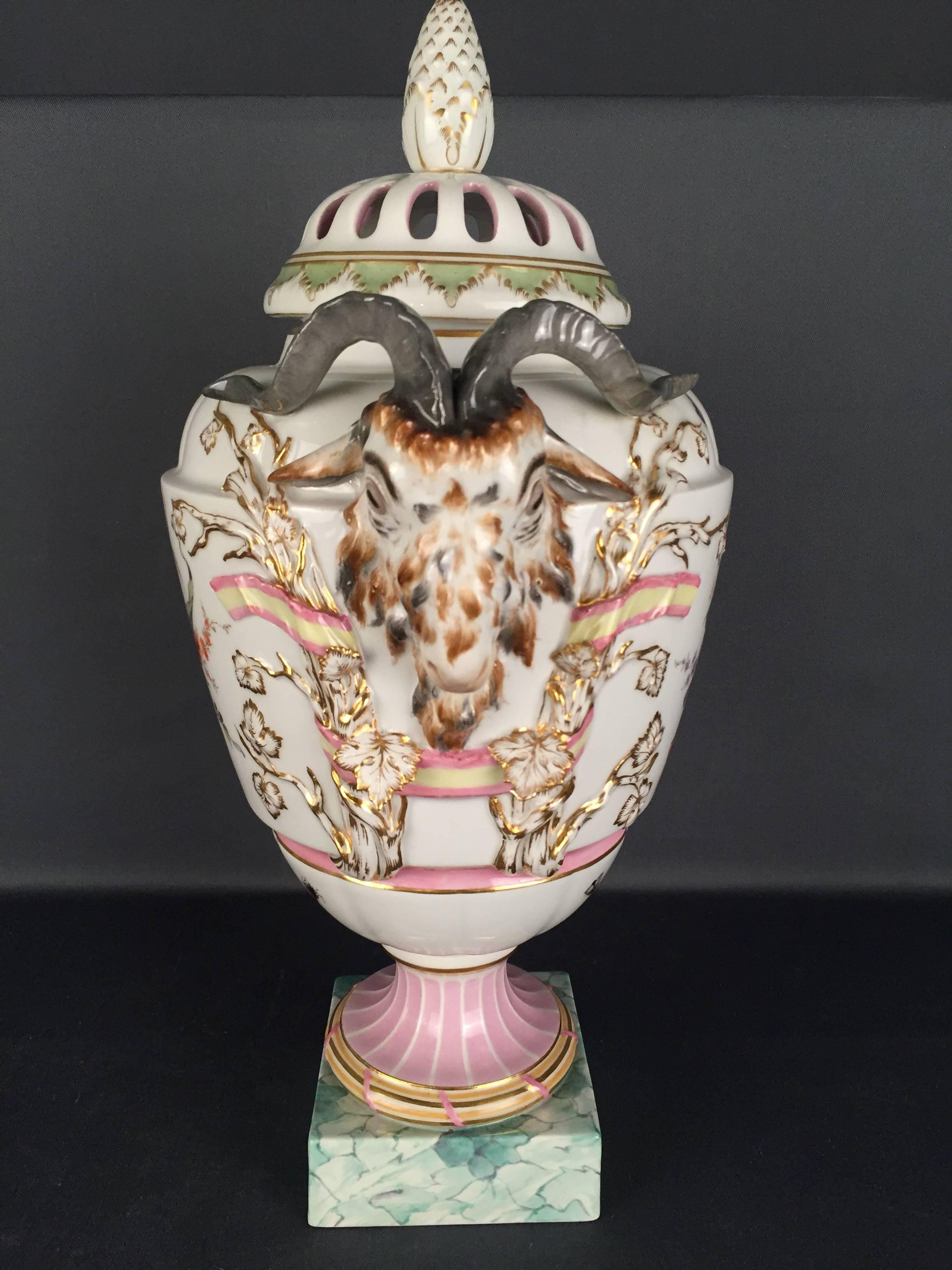 Empire 19th Century Potpourri Vase KPM Berlin For Sale