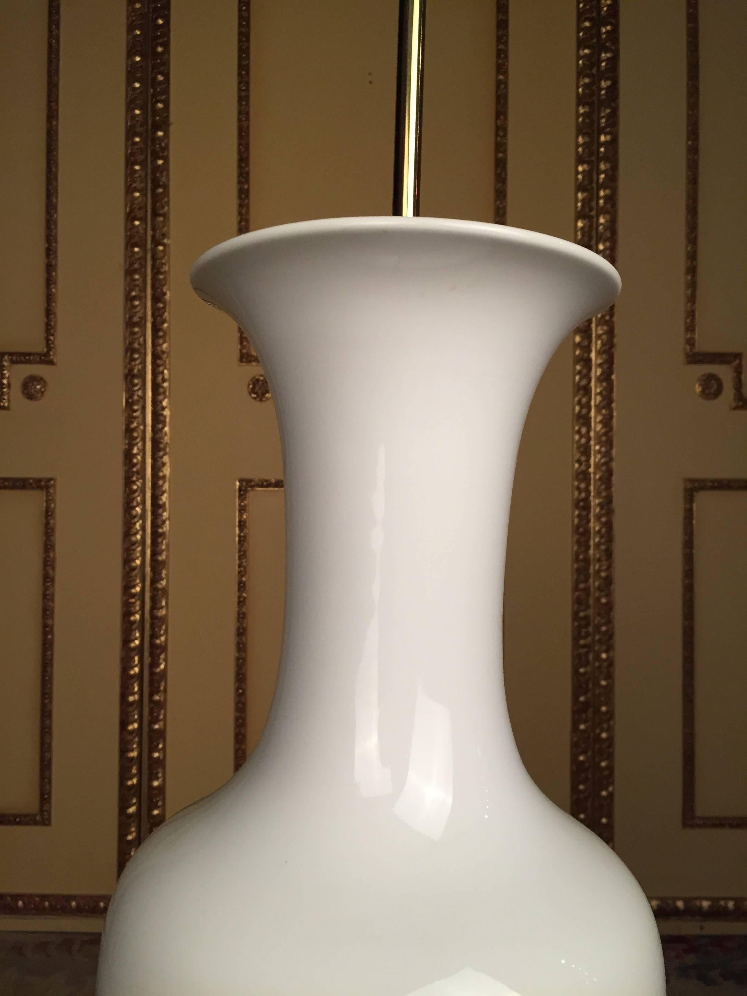 Porcelain 20th Century KPM Lamp For Sale