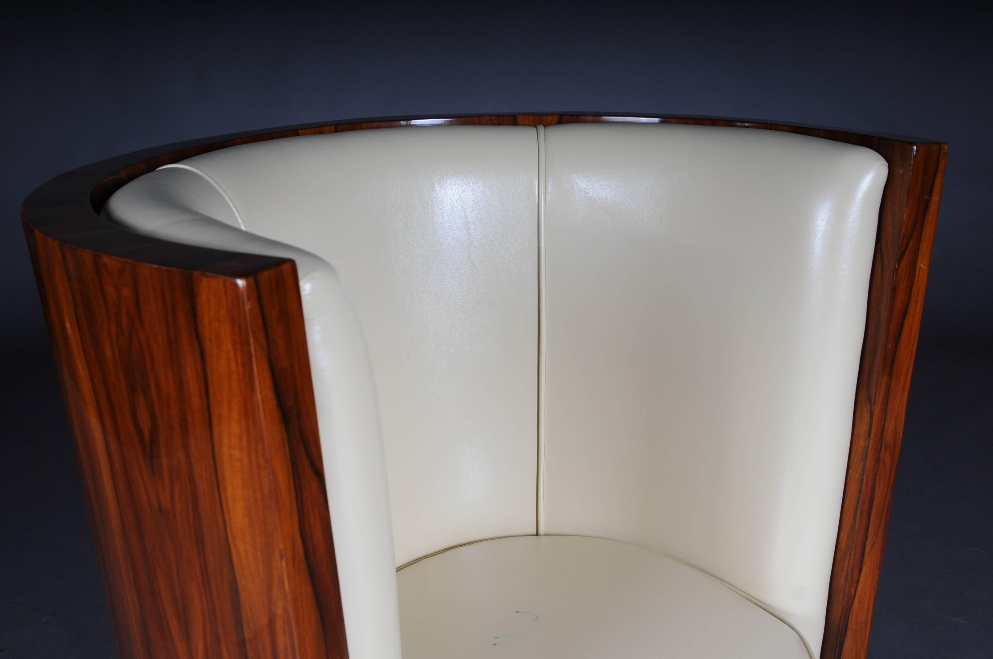 20th Century Art Deco Lounge Chair Jacaranda Veneer For Sale 2