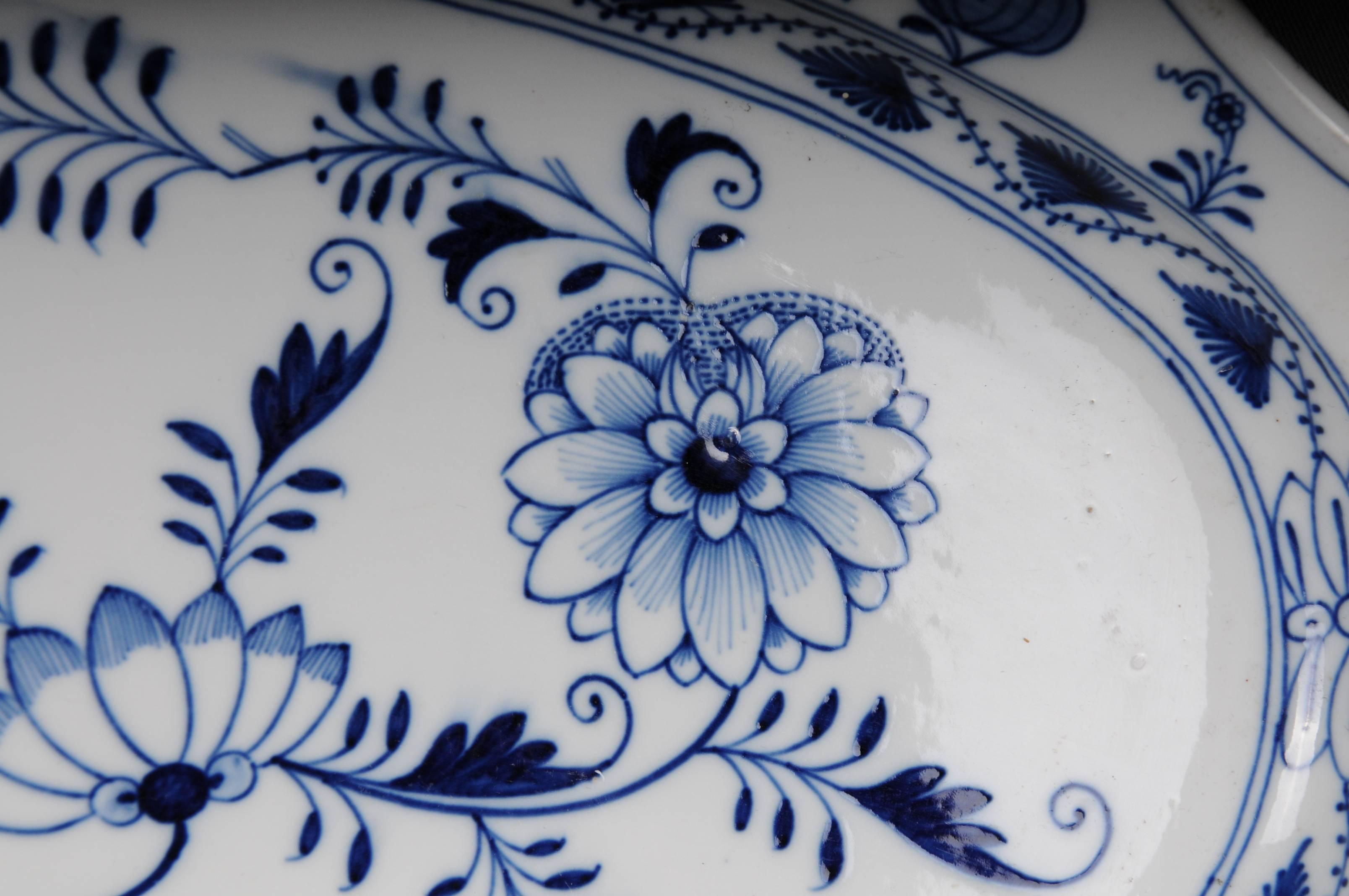 Fischteller aus Meissen des 19. Jahrhunderts, um 1860 2