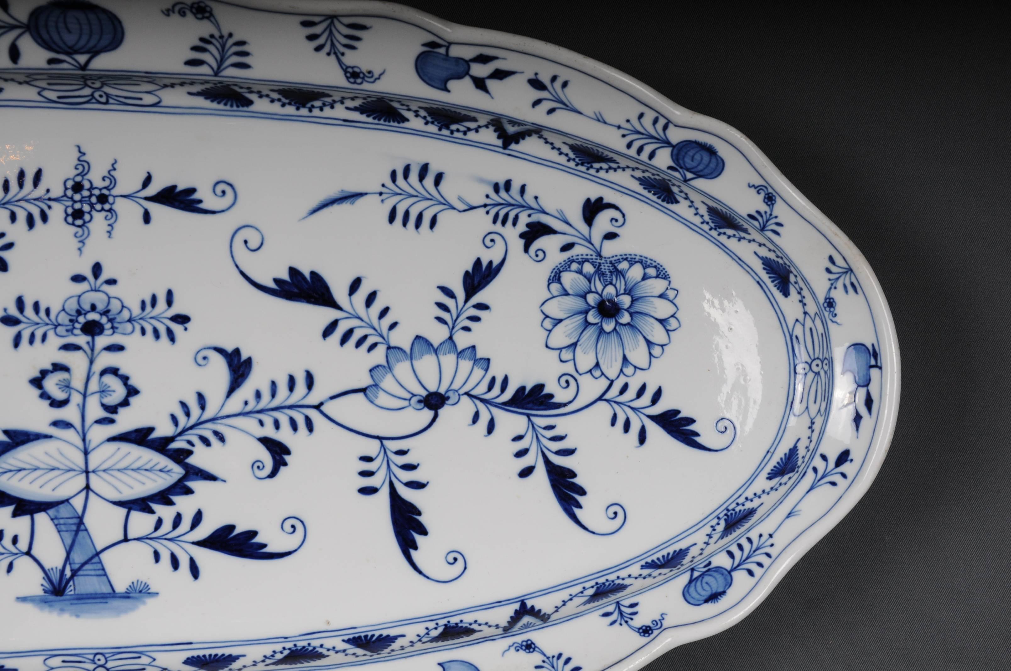 Porcelain 19th Century Meissen Fish Plate, circa 1860