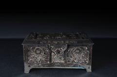 WMF Box Jewelry Chest Antique Art Nouveau Silvered Germany