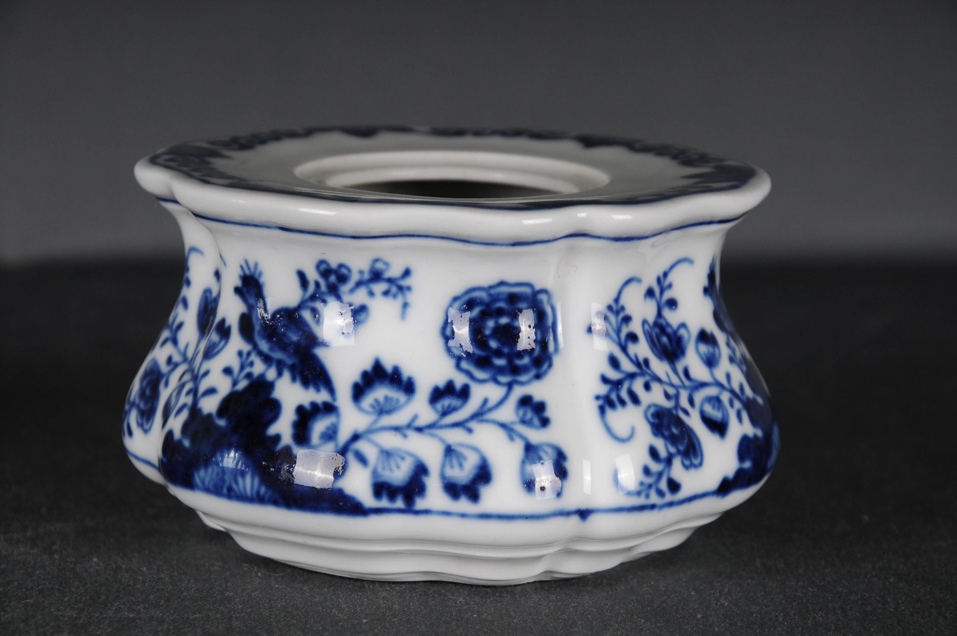 Meissener Tintenbecher aus dem 18. Jahrhundert in blauem Gemälde, um 1750 im Angebot 4